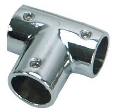 6143C – WHITECAP IND Boat Rail Fitting, Tee 90 Degree Angle Stainless Steel Silver 1 Inch Tube Outside Diameter